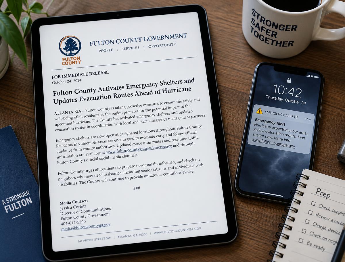 Fulton County — Hurricane Press Release